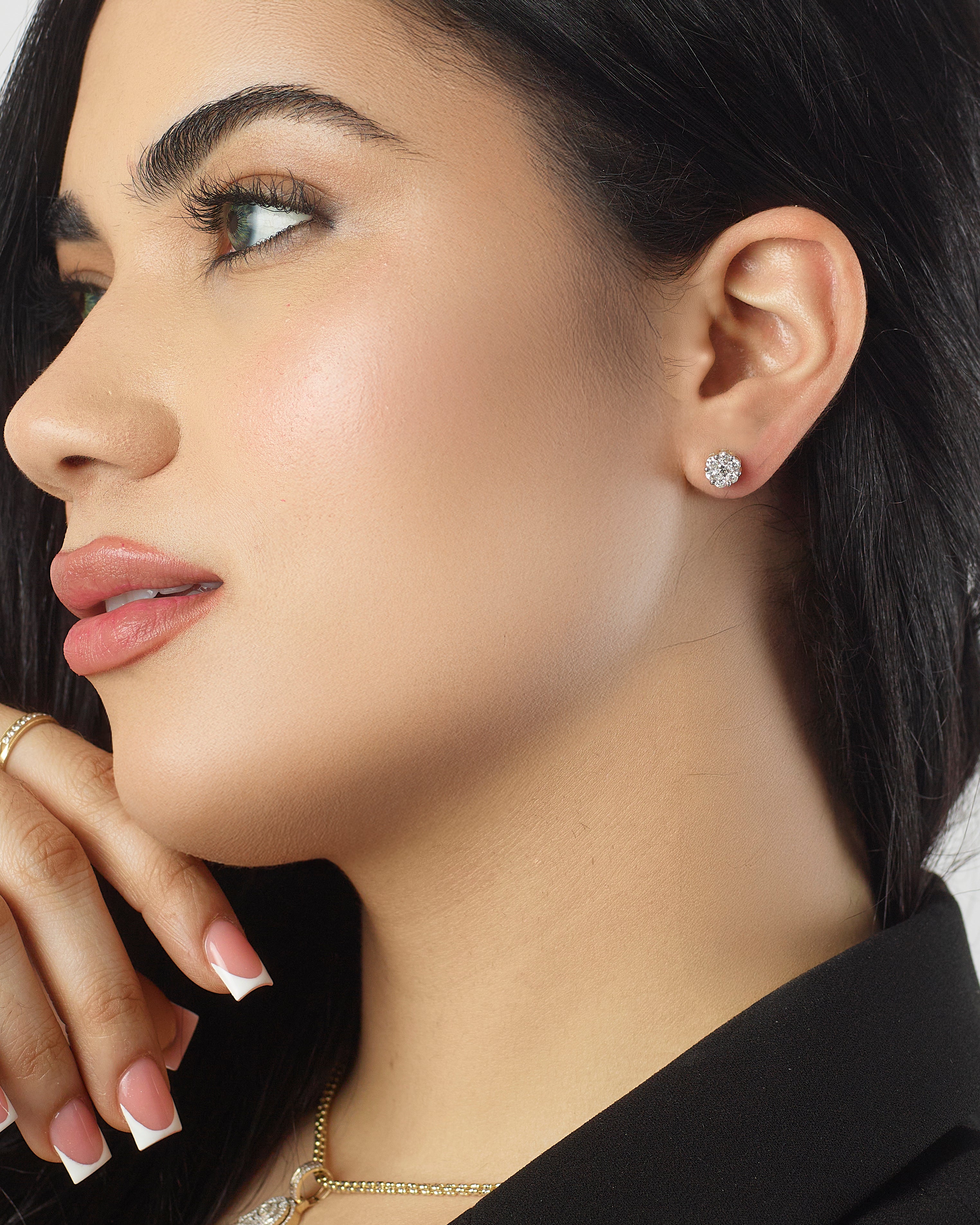 Oscar Floral Glow Stud LG