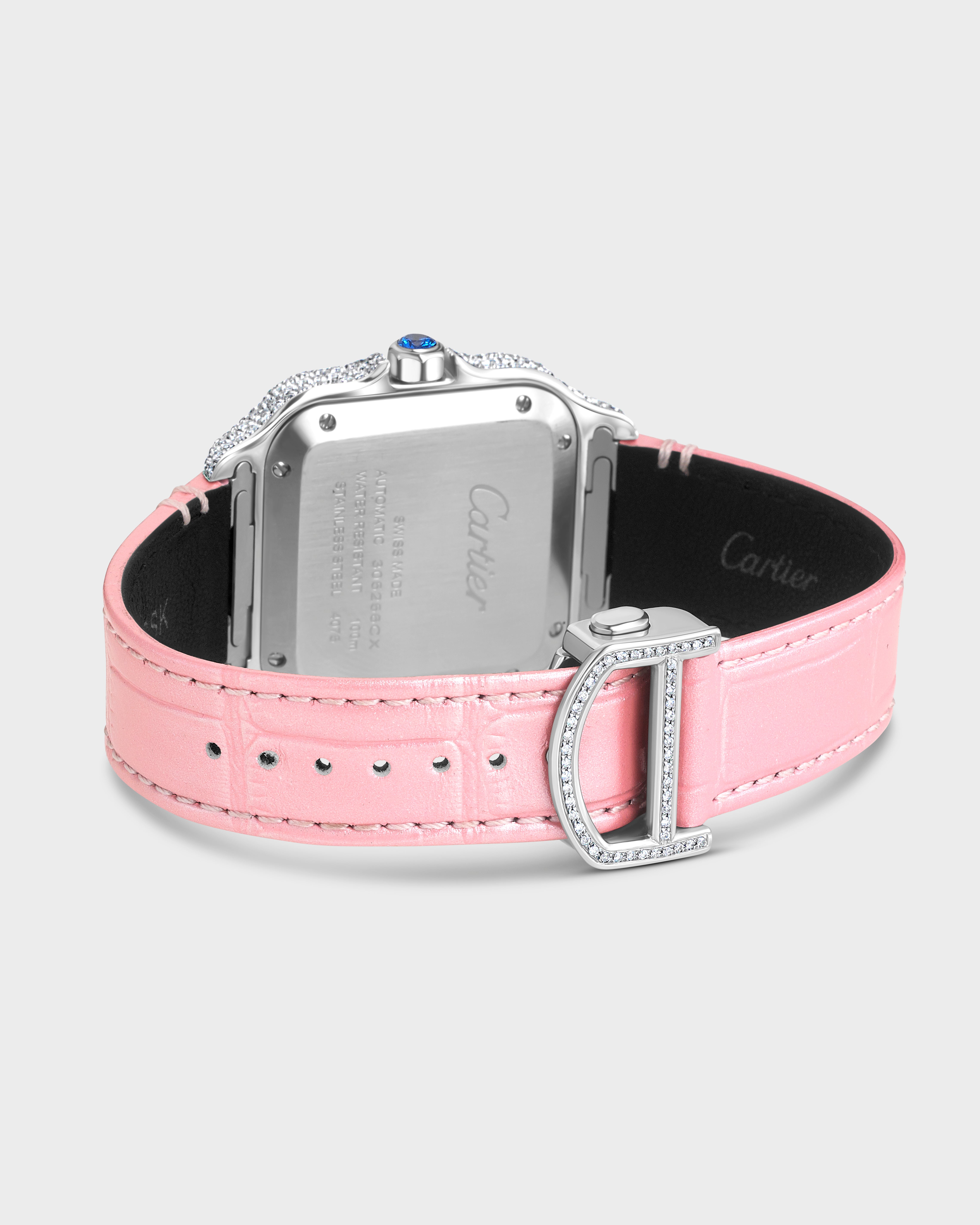 37mm Bussdown Pink Leather Band