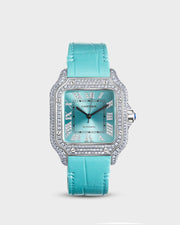 37mm Bussdown Blue Leather Band