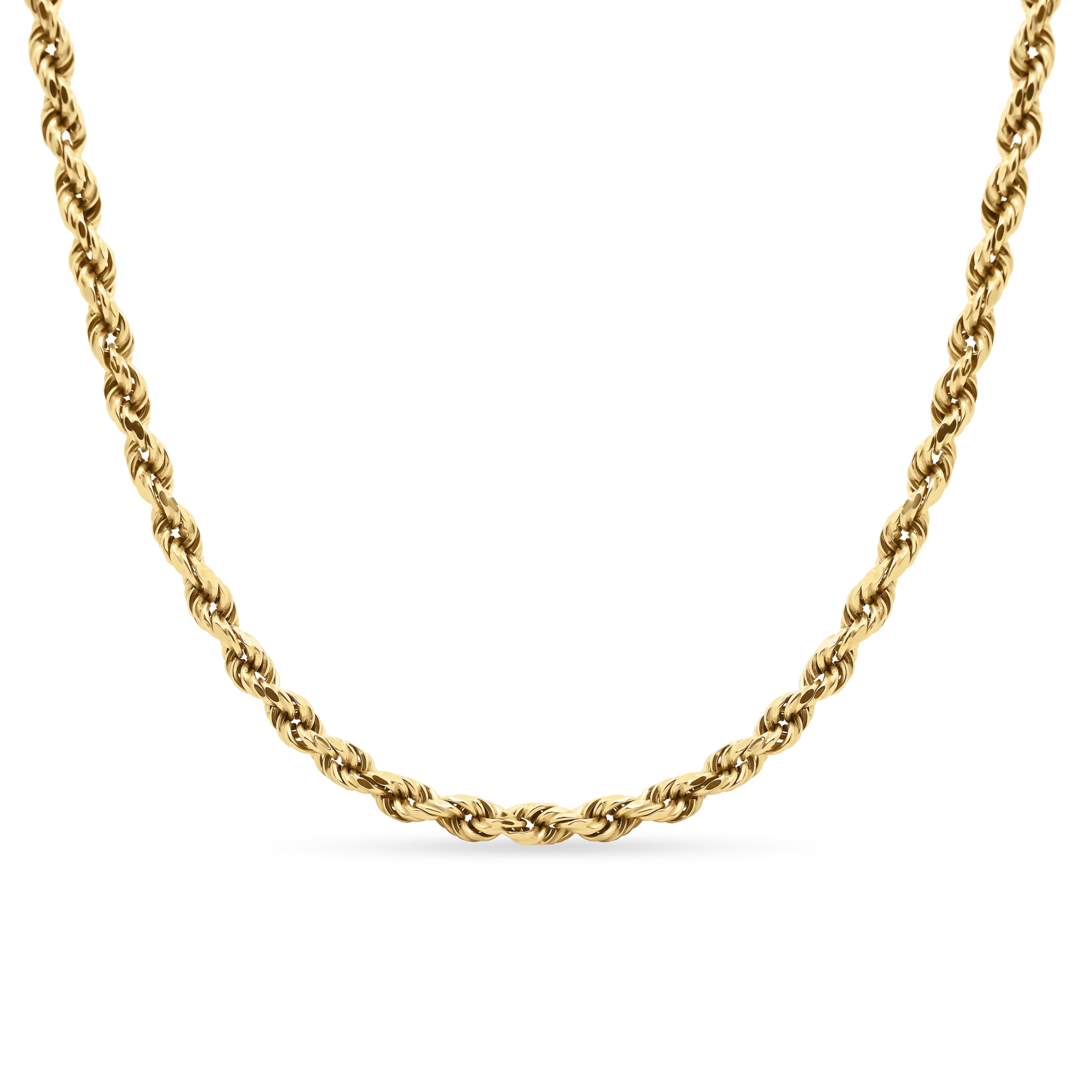 Solid Gold Rope Chain 4.5mm