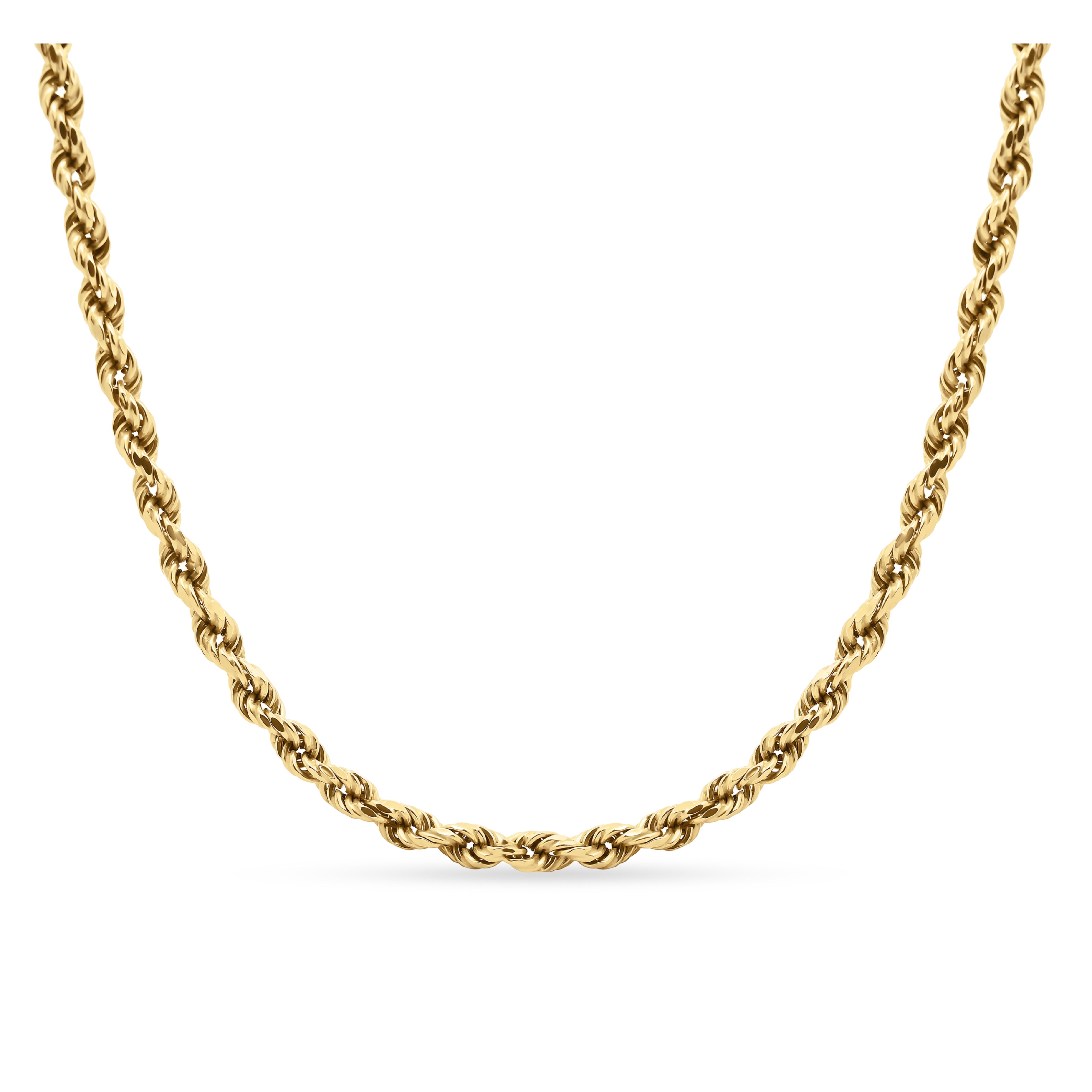 Solid Gold Rope Chain 3.5mm