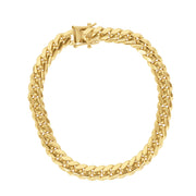 Gold Miami Cuban Link Bracelet 7mm