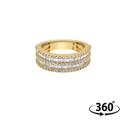 Channel Baguette Diamond Band