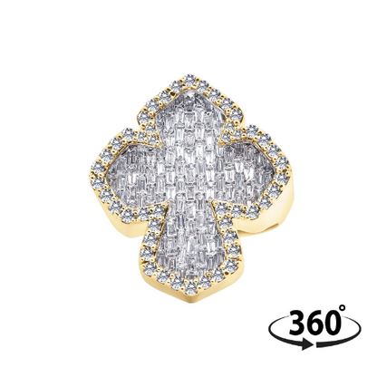 Divine Baguette Cross Ring