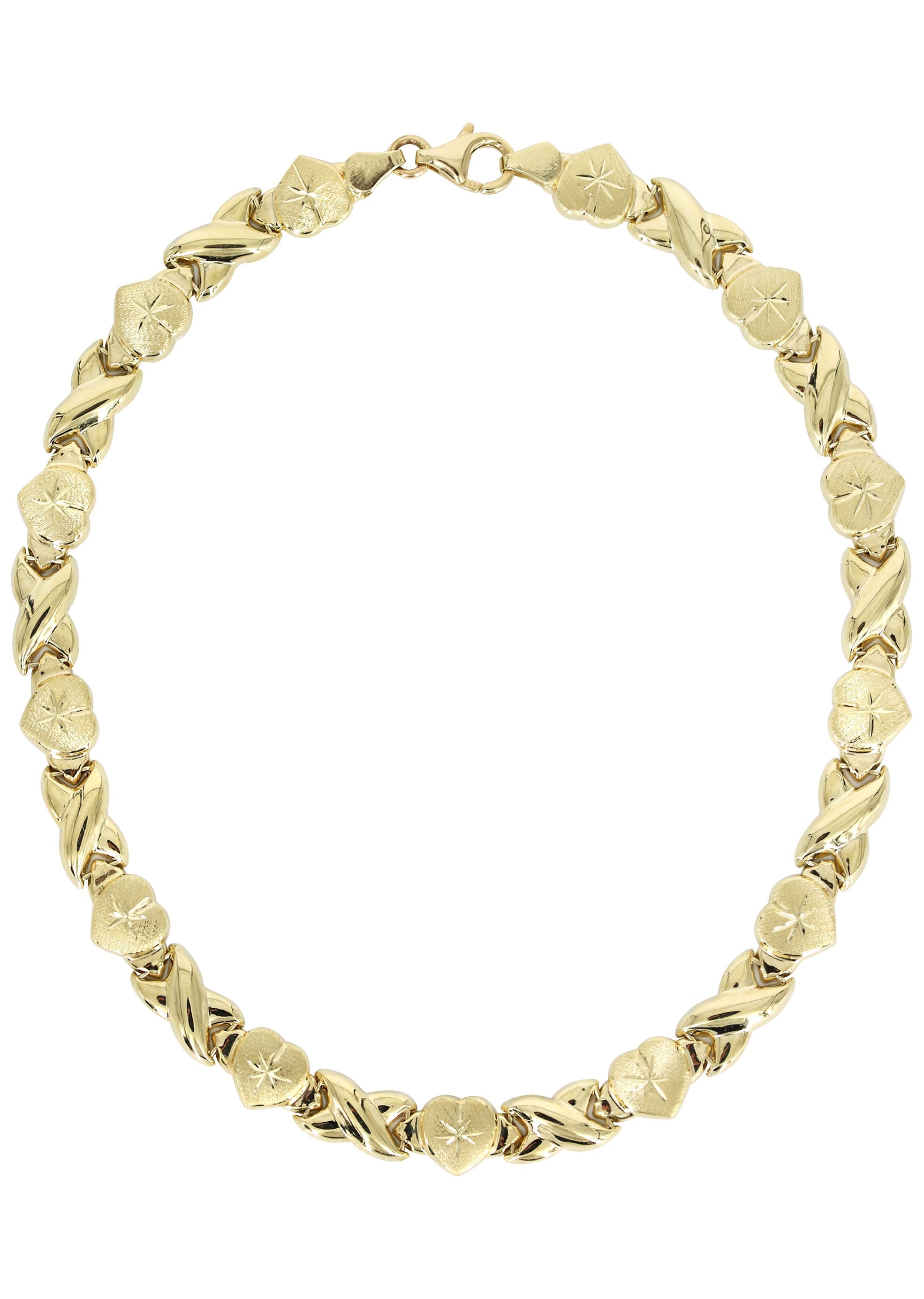 Bloomingdale's XOXO Collar Necklace in 14K Yellow Gold, 17