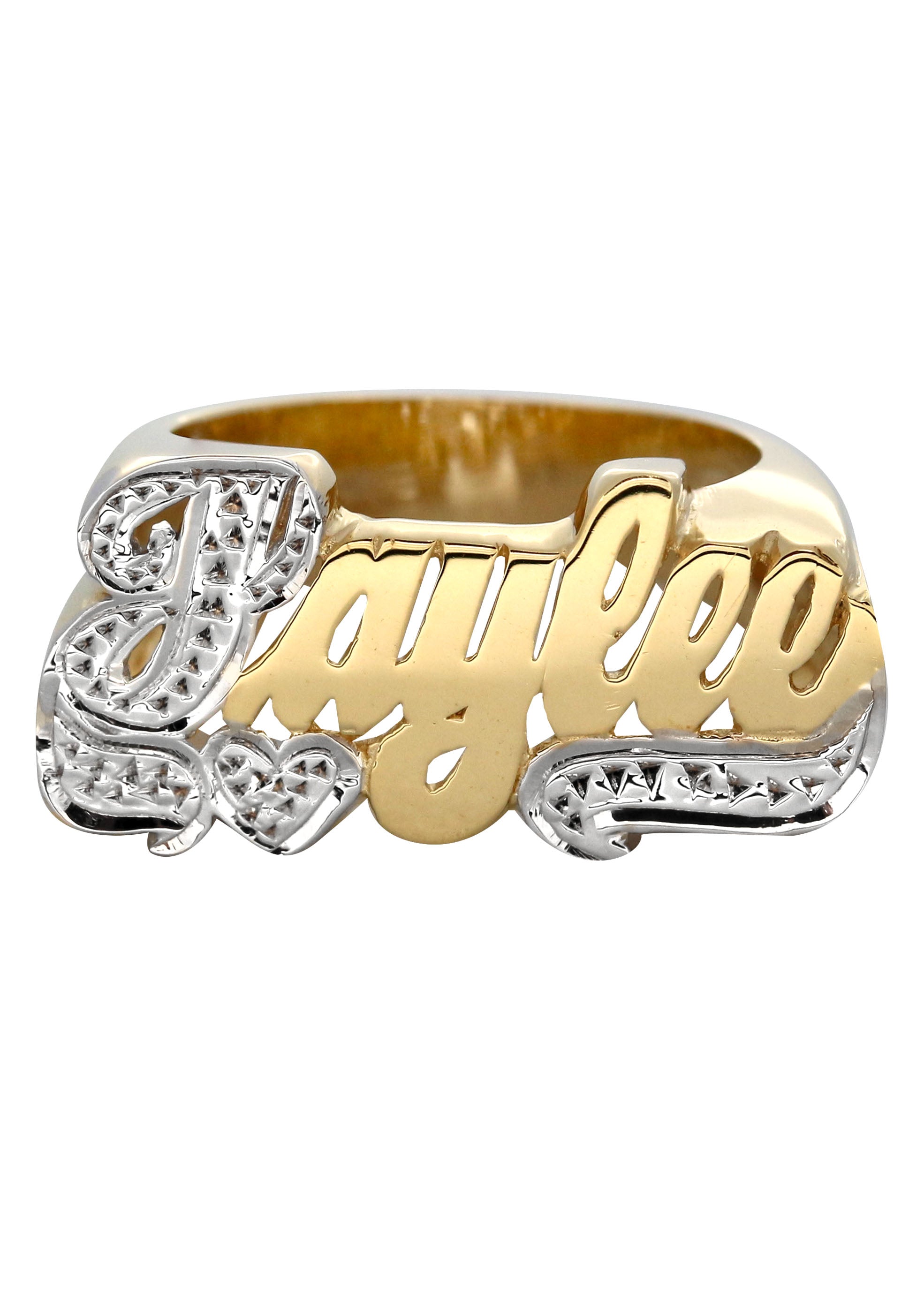 14k gold name deals ring