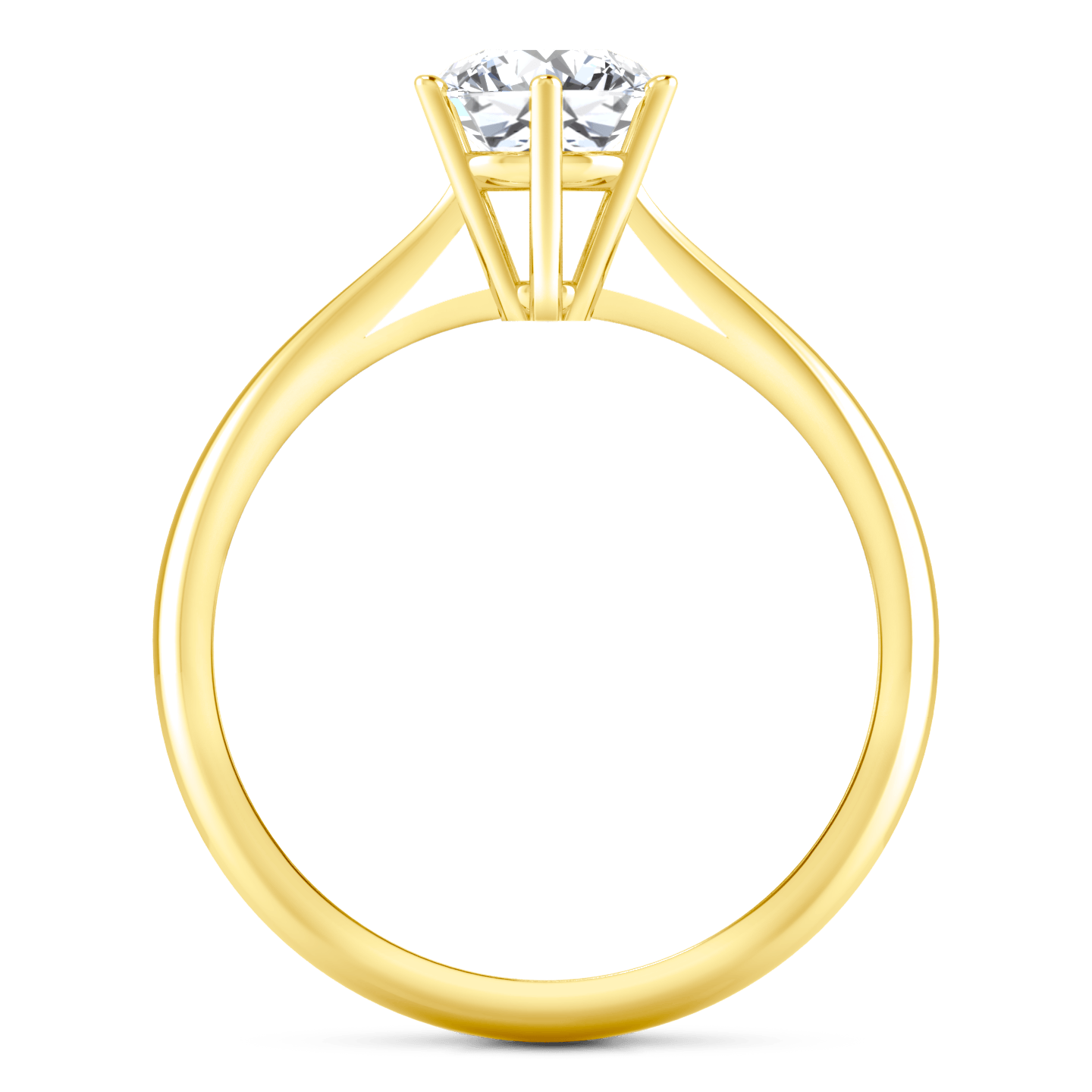 Solitaire Diamond Engagement Ring Alexa 14K Yellow Gold engagement rings imaginediamonds 