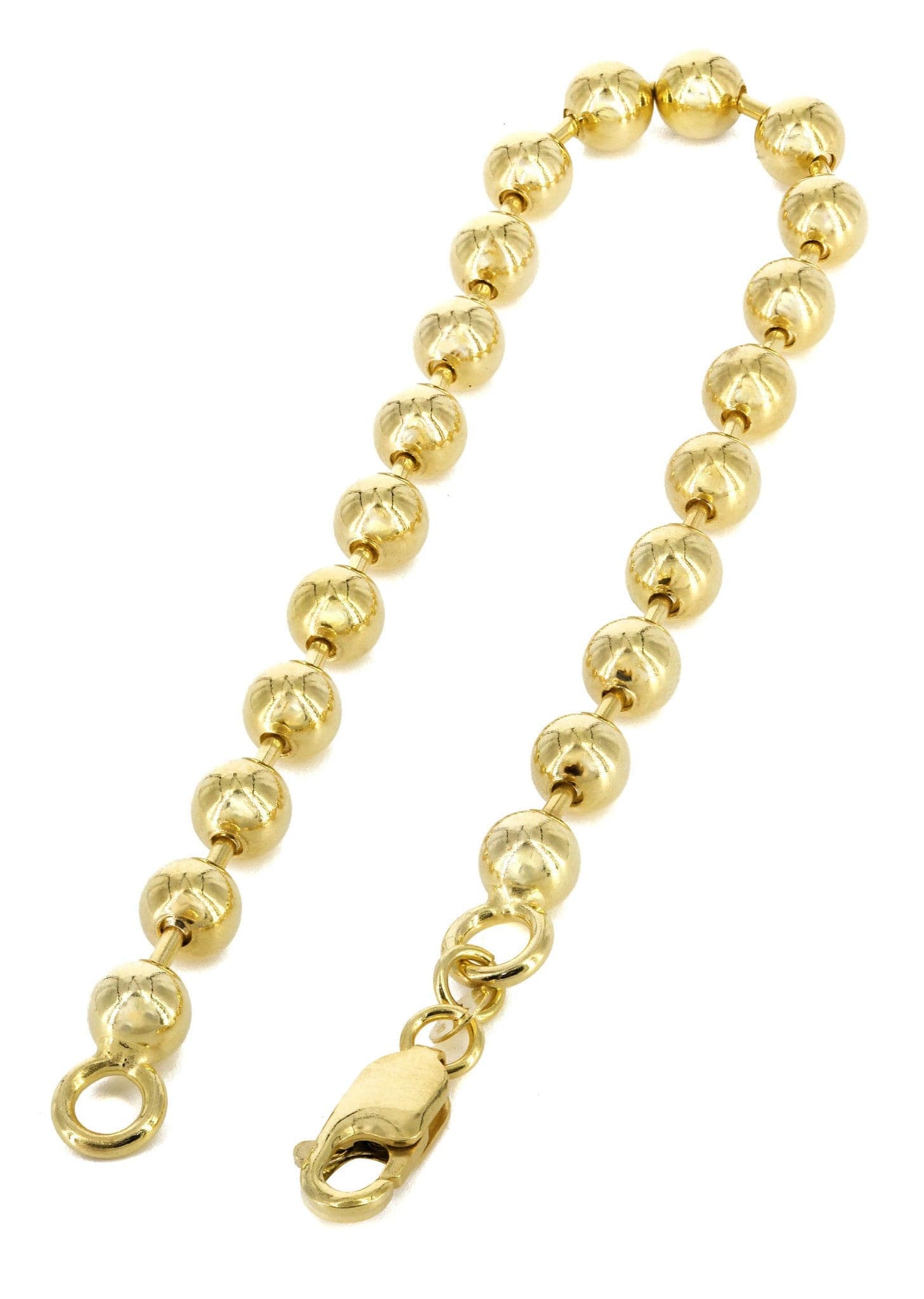 10K Yellow Gold Mens Dog Tag Bracelet Oscar Stone NYC Grand